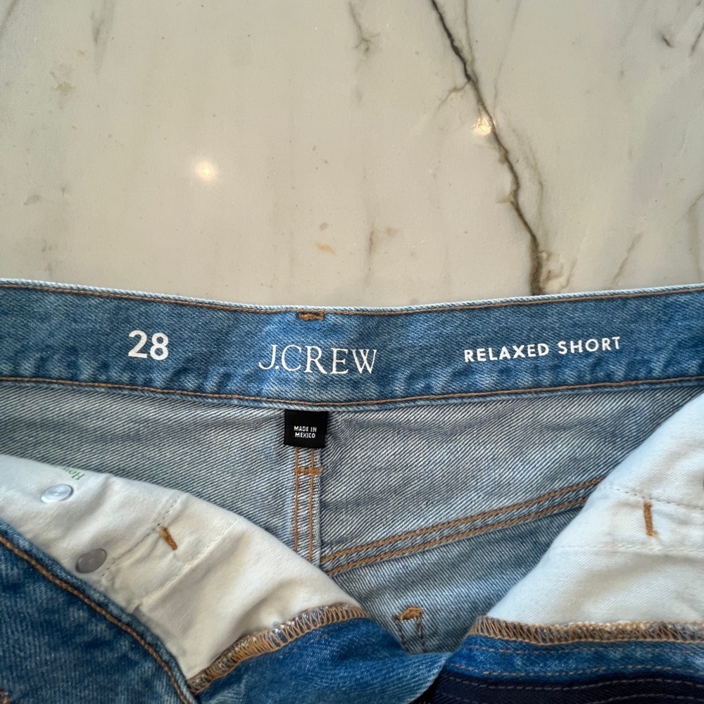 J. Crew Light Blue Jean Shorts - Picture 2 of 4